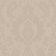 a beige wallpaper with an ornate design