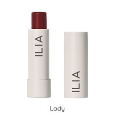 ILIA BEAUTY Balmy Tint Hydrating Lip Balm is a clean, tinted lip balm with active levels of moisture-boosting ingredients and sheer, buildable color. The buttery, balmy formula quenches lips on contact while adding a kiss of color that builds with each swipe. Salicornia (Sea Succulent), Rosehip Seed Oil, and Shea Butter deeply hydrate and nourish, helping lips look smoother and more plump. Each Balmy Tint is carefully poured by hand to maintain the integrity of the active formula. Available in e Ilia Beauty, Hydrating Lip Balm, Rosehip Seed Oil, Cocoa Seeds, Tinted Lip Balm, Olive Fruit, A Kiss, Lip Tint, Seed Oil