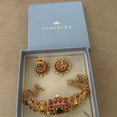 Tarinika Kranti Antique Gold Plated Choker Necklace & Chandbali Earring Indian Jewelry Set South Indian Temple Jewelry Gift for Her - Etsy Long Mangalsutra, Chandbali Earrings, Antique Jewelry Indian, Indian Temple, Indian Jewelry Sets