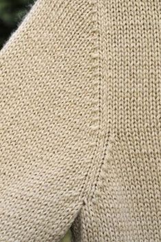 a close up view of the back of a sweater