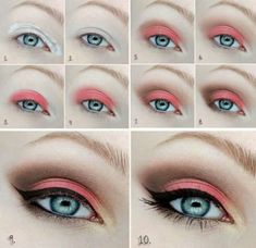 Makeup Tutorial Foundation Flawless Face, Black Eyeshadow Tutorial, Make Up Yeux, Eye Shadow Tutorial, Brown Eye Shadow, Shadow Tutorial, Diy Eyeshadow, Almond Eye Makeup