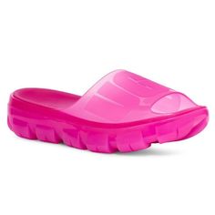 Ugg Womens Jella Clear Slide Sandal Ugg Sandals Plastic, Ugg Disco Slide Pink, Ugg Flip Flops, Ugg Slides, Ugg Sandals, Ugg Womens, Fur Sandals, Shoes Ugg, Fringe Sandals