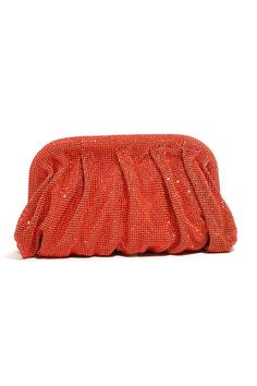 Add a glimmer of sophistication to your ensemble with our Sparkling Crystal Ruched Clutch. The intricate ruching and shimmering crystal details make this clutch a perfect choice for a chic and glamorous night out. Dumpling Bag, Fashion Decoration, Party Purse, Ladies Fashion, Clutch Wallet, Women Style