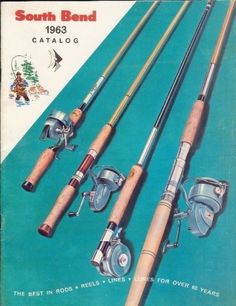 an old catalog for fishing rods and reels