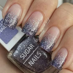 Nail Art Mariage, Fantastic Nails, Silver Nail Polish, Silver Glitter Nails, 2019 Style, Silver Nail, Grey Style