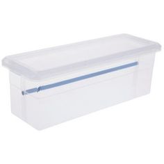 plastic storage box with lid and handles