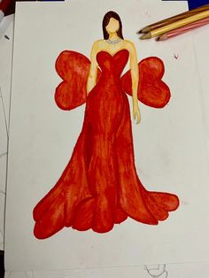 #Gowns #fashion #illustration #sketch #pencilcolour #fashionillustration Gown Illustration, Party Gown, Party Gowns