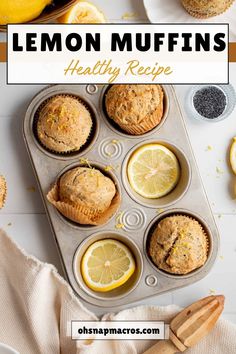 These Lemon Poppy Seed Muffins are easy to make, bursting with tangy lemon flavor, and make the perfect afternoon snack. Moist, tender, and fluffy, these healthy muffins are a delicious treat you can’t go wrong with.