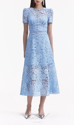 Blue Party Dresses With Delicate Lace, Blue Lace Dress With Lace Bodice For Wedding, Elegant Blue Dress With Delicate Lace, Light Blue Lace Trim Party Dress, Light Blue Lace Trim Dress For Party, Light Blue Lace Dress With Lace Trim For Party, Blue Lace Dress With Lace Bodice, Light Blue Lace Dress For Party, Spring Blue Lace Prom Dress