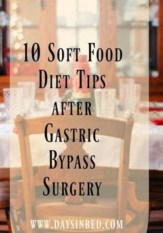 Food Diet Ideas, Soft Food Diet, Soft Foods To Eat, Bariatric Recipes Sleeve, Gastric Bypass Diet, Gastric Bypass Recipes, Soft Foods Diet