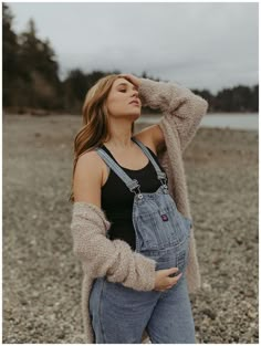 Casual Maternity Outfits, Fall Photo Shoot Outfits, Maternity Overalls, Maternity Photo Outfits, Gig Harbor Wa, Maternity Photoshoot Poses, Family Photoshoot Outfits, Gig Harbor