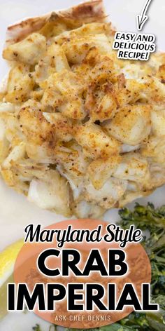 the cover of maryland style crab imperial