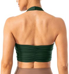 PRICES MAY VARY. THE FIT: Light support for A - C cup size, hits above natural waist THE FEEL: Super stretchy and brushed soft, weightless, second skin feel FEATURES: Halter neck and pleated strapless back, built in shelf bra with removable pads PERFORMANCE: Breathable n sweat-wicking, supportive n high-coverage, low-friction BEST FOR: Yoga, Pilates, gym, workout, weight lifting, back day This sports bra features halter neck, pleated strapless back, a great way to show off your shoulders without Pilates Gym, Crop Bra, Halter Bra, Lounge Lingerie, Women Halter, Woman Back, Back Day, Crop Top Bra, Shelf Bra