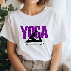 Title: Yoga T-Shirt, Meditation T-Shirt, Spiritual T-Shirt, Zen Unisex T-Shirt, Meditation Clothing, Yoga Apparel, Yoga Teacher Gift Brand Detail: Introducing the soft and stylish Gildan 64000 Fitted T-Shirt, made with 7.5 oz. of 100% cotton. It's got a specific Euro Pattern with a fashion fit in the neck, shoulders and sleeves. The 64000 Fitted T-shirt is one of Gildan's most popular additions to their incredible line up of inexpensive and high-quality garments. With new slim fitting features, Stretch Short Sleeve T-shirt With Sublimation Print, White Short Sleeve Workout T-shirt, White Stretch T-shirt With Screen Print, Athleisure Stretch T-shirt With Letter Print, Stretch Sports T-shirt With Text Print, Sporty Yoga T-shirt With Letter Print, Text Print Workout T-shirt, White Stretch Graphic Tee, Crew Neck T-shirt With Letter Print For Workout