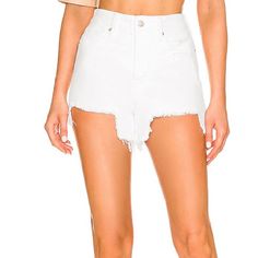 Nwt! Good American X Revolve White Denim Shorts. Size 16. Never Worn. No Flaws Check Out My Profile For Tons Of Revolve Clothing Revolve Urban Outfitters House Of Cb Meshki Oh Polly Tiger Mist Love And Lemons Free People Anthropologie Cult Gaia Lulus Lillyful Miss Lola Lovers And Friends Fashion Nova Jluxlabel Weworewhat Nbd Nookie Hours Patbo Michael Costello Mistress Rocks Zara White Fox Boutique Pretty Little Thing Plt Agolde Vegas Miami Vacation Wedding Guest Dance Party Club Tulum Influence White Ripped Cotton Bottoms, Trendy White Denim Shorts, Trendy High-waist White Jean Shorts, Trendy High Waist White Jean Shorts, White High Waist Denim Shorts, Fitted High Waist White Jean Shorts, White High Waist Fitted Jean Shorts, White Fitted Bottoms With Frayed Hem, Fitted White Bottoms With Frayed Hem