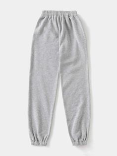 Solid Elastic Waist Sweatpants | SHEIN USA Sweatpants Shein, Mochila Jansport, Cute Sweatpants, Printed Drawstring, Sweat Pants, Jeans Boyfriend