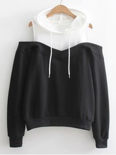 Color Block Hoodie, 일본 패션, Women Hoodies Sweatshirts, Girls Fashion Clothes, Kawaii Clothes, Teen Fashion Outfits, Cute Casual Outfits, Lany, Long Sleeve Sweatshirts