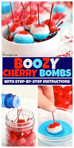 Summer is into high gear and today we're making some fun and festive Boozy Cherry Bombs! These delicious grown-up treats are perfect for parties, offering a sweet and "spirited" twist that everyone will love!