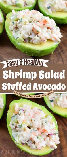 chicken salad stuffed avocado is an easy and healthy appetizer that everyone will love