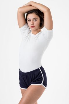 73001 - Interlock Running Shorts – Los Angeles Apparel Outfits With Running Shorts Cute, Los Angeles Apparel, The Runner, Shorts Cute, Running Short, Contrast Piping, Gym Shorts, Top Selling, Running Shorts