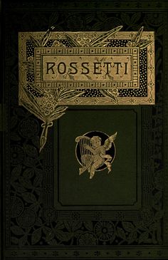 an old book with the title rosetta written in gold and black on green paper