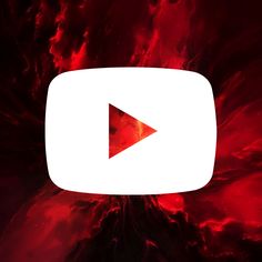 a red and black background with a white play button on the bottom right corner that says youtube