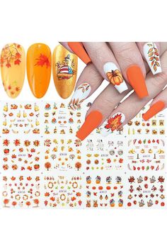 Fall Nail Stickers Thanksgiving Nail Art Supplies Decals 12 Sheets Autumn Maple Leaf Pumpkin Turkey Water Transfer Nail Art Stickers for Women Girls Manicure Tips DIY Thanksgiving Day Decorations Leaf Pumpkin, Pumpkin Turkey, Thanksgiving Nail Art, Thanksgiving Nail, Manicure Tips, Diy Thanksgiving, Thanksgiving Nails, Water Transfer, Nail Art Supplies