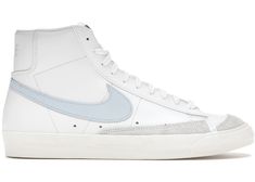 Buy and sell authentic Nike shoes on StockX including the Nike Blazer Mid 77 White Celestine Blue and thousands of other sneakers with price data and release dates. Grey Nike Blazers, Nike Mid Blazer, Nike Blazer Mid 77 White, Blazer Shoes, Blazer 77, Blazer Mid 77 Vintage, Nike Blazers, Trendy Shoes Sneakers, Preppy Shoes