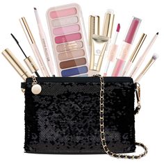 PRICES MAY VARY. Pink Blue Color Makeup Kit: Teen girl make up kits comes with a sequin cosmetic bag, 9 colors eyeshadow palette*1 (pink blue color matching), Liquid Blush*1, double ended lip glaze*1, lipbalm+eyeliner+mascara+eyebrow pencil+brushes. In addition, All in one makeup set packs in a waterproof sequins crossbody handbag. And make up kit for teenagers is easy carry and touch-up anytime. Non Toxic Makeup Kit: To care for teen skin, Color Nymph girls makeup kit aims to minimize the risk Makeup Kit Bag, All In One Makeup, Toxic Makeup, Makeup Kits, Non Toxic Makeup, Special Makeup, Liquid Blush, Color Makeup, Sequin Bag