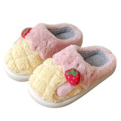 Material: Plush Run small. please review the sizing information Dr Shoes, Artsy Outfit, Fuzzy Slippers, Strawberry Ice Cream, Aesthetic Shoes, Pretty Shoes, Soft Girl, Grunge Fashion, Kawaii Fashion