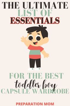 toddler boy capsule wardrobe Wardrobe Must Haves