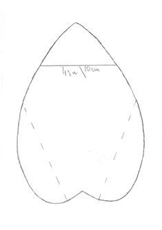 a drawing of an egg that has been cut in half and placed on top of it