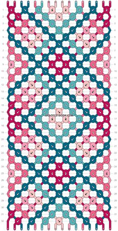 a cross stitch pattern that looks like it has been made with different colors and shapes