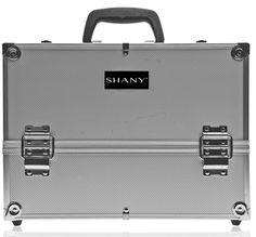 This elegant, aluminum case is made of high quality material for long lasting with durable matte aluminum. Unlike other brands SHANY have used aluminum on the handle, as well as the bottom of the case to ensure a long life of the item. Trays are made of plastic with adjustable dividers, which can be adjusted to almost 20" and you can fit your biggest brushes in there as well. The light weight makeup train case, features a durable design made of ABS plastic and premium quality. Designed for profe Makeup Train Case, Makeup Training, Beauty Organization, Best Amazon Products, Cosmetic Box, Train Case, Makeup Box, Professional Makeup Artist, It Cosmetics Brushes