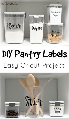 diy pantry labels are easy to make and perfect for the whole day, so you can use them on all sorts of things