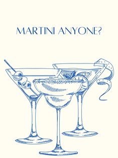 two martini glasses with olives in them and the words, what's your name?