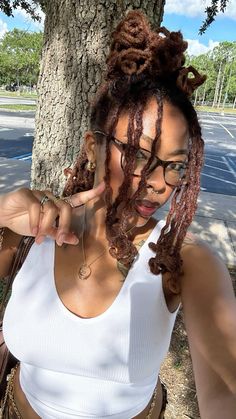 🤓🤓 Big Locs, Female Dreads Hairstyles, Locs Colors, Interlocking Locs, Female Dreads, Loc Nation, Dreads Hairstyles