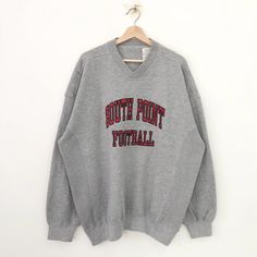 Vintage South Point Football Grey Sweatshirt Xlarge South Point Football Sport Spell Out Sweater South Point Crewneck Pullover Big Size XL by MyFinalSpace on Etsy