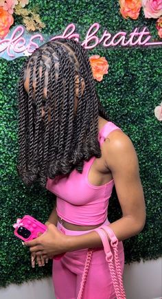 Simple Braids For Black Women Classy, Types Of Braids Hairstyles Black, Braided Hairstyles Styles, Hair Styles Braids Ideas, Goodness Braids, Hair To Look Younger, Passion Braids, Weave Hairstyles Braided