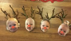 four children with fake noses and nose decorations