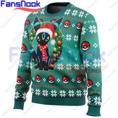 Spread Holiday Cheer with Don’t Consume in This Festive Ugly Sweater! Discover the Perfect Pokemon Ugly Christmas Sweater for Festive Celebrations If you’re a fan of Pokemon and looking to add some holiday cheer to your wardrobe, then look no further! At Fansnook, we have the perfect solution for you – the Christmas Umbreon Santa [...] Pokemon Christmas Shirt, Pokemon Anime Characters, Nightmare Before Christmas Doctor, Pokemon Movies, Stitch Toy, Holiday Attire, Trail Blazers, New York Knicks, Mickey Mouse And Friends