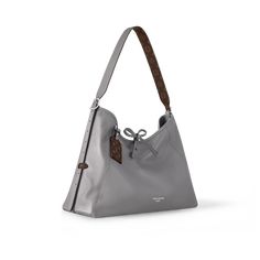 LOUIS VUITTON® - Carryall Dark Mm - Gris Trianon Louis Vuitton Carryall, Versatile Gray, Louis Vuitton Official, Wallet Pouch, Monogram Bag, Silver Jewelry Fashion, Vuitton Bag, Winter 2024, Leather Lace