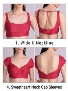 Blouse Design Images Front And Back, Short Sleeve Indian Blouse, Short Hand Saree Blouse Designs, Broad Front Neck Blouse Designs, Backless Blouse Designs Front And Back, Short Blouse Design For Saree, Front And Back Design Of Blouse, Traditional Blouse Neck Designs, Plain Blouse Patterns