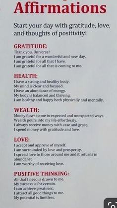 Attracting Wealth, Self Love Affirmations