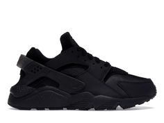 Nike Air Huarache Black Anthracite Heel Tab (Women's) - DH4439-001 - US Heraches Shoes, Nike Huarache Black Outfit, Sporty Black Huaraches For Streetwear, Haraches Shoes, Black Low-top Huaraches For Sports, Omega Snoopy, Jordan 1 Green, Converse X Cdg, Nike Air Trainer Huarache