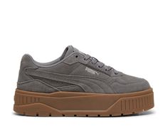 Puma Karmen II Idol Platform Sneaker - Women's Gray Puma Sneakers For Sports, Gray Sporty Puma Sneakers, Sporty Gray Puma Sneakers, Platform Puma Sneakers, Platform Puma, Puma Boots, Michael Kors Fashion, Puma Platform, Girly Shoes