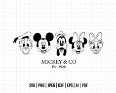 mickey and friends svg files