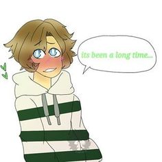 a boy in a green and white striped hoodie with his hands on his hips