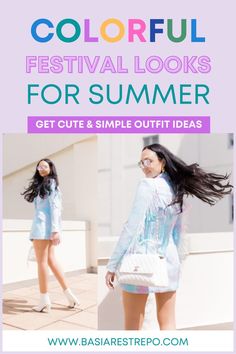 Want colorful festival looks for summer? Check out this guide! I share outfit ideas and accessories that can go from day to night in hot weather. If you're looking for cute festival outfits, this post has you covered. Cute Festival Outfits, Looks For Summer, Colorful Festival, Festival Trends, Festival Style, Sequin Shorts, Summer Outfit Inspiration