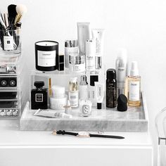 Cosmetics | ombiaiinterijeri Diy Makeup Organizer, Organization Vanity, Koleksi Makeup, Do It Yourself Decoration, Penyimpanan Makeup, Make Up Storage, Small Bedroom Storage, Makeup Organization Diy, Beauty Organization